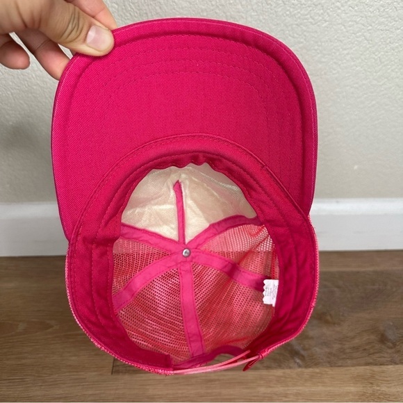 Vans Off the Wall Women's Pink White Snapback Hat - Picture 7 of 11